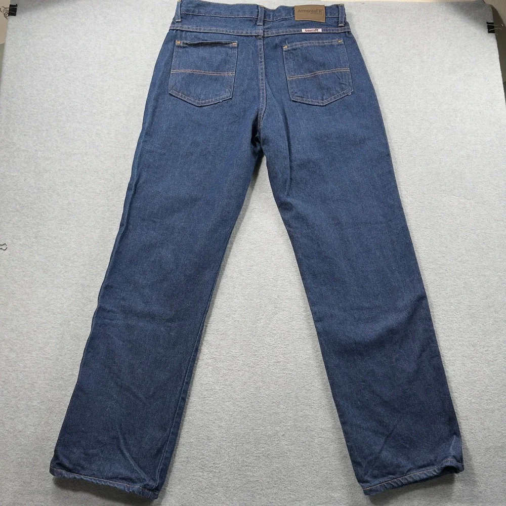 Armorex FR Jeans Mens 34x32 Blue Flame Resistant Workwear Denim Pants CAT 2